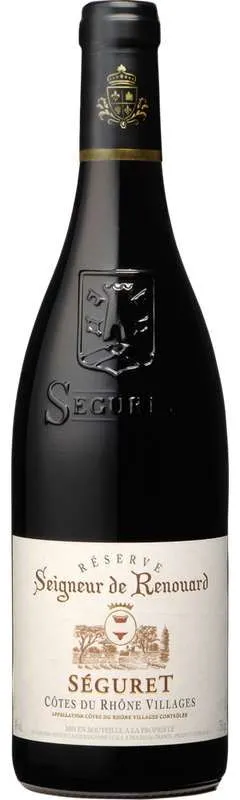 DOMAINE SEIGNEUR DE RENOUARD, RESERVE, Red, 2021, Côtes du Rhône Villages Séguret. Bottle image