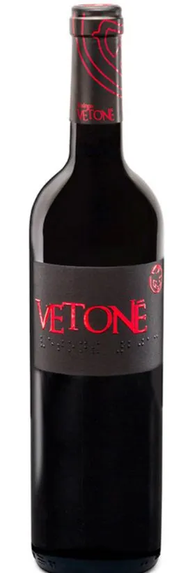 BODEGAS VETONÉ VETONÉ, 12 meses de crianza en barrica de roble francés, Rosso, 2016, Castilla y León. Immagine della bottiglia