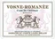 DOMAINE DU COMTE LIGER-BELAIR Chateau Monopole, Rot, 2014, Nuits-Saint-Georges premier cru Clos des Grandes Vignes. Das vordere Etikett