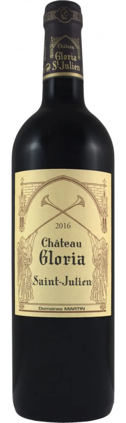 DOMAINES HENRI MARTIN (SAINT-JULIEN-BEYCHEVELLE) Château Gloria, Rot, 2016, Saint-Julien. Flaschenabbildung