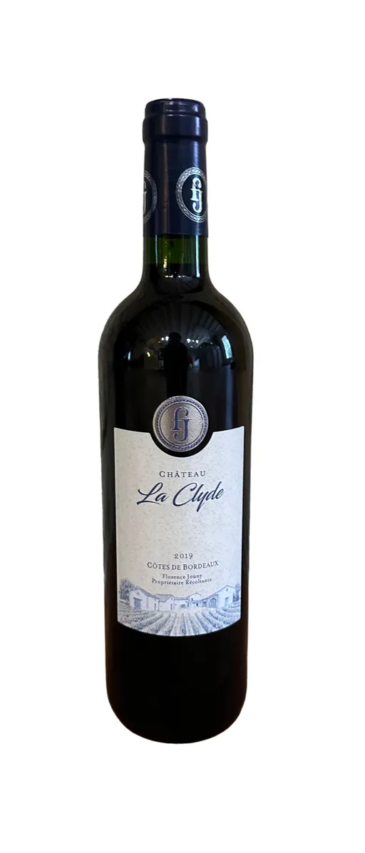 CHÂTEAU LA CLYDE, Red, 2019, Côtes de Bordeaux. Bottle image