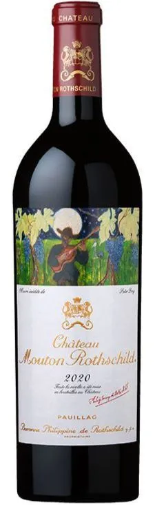 Château Mouton Rothschild, Premier Grand Cru Classé, Rosso, 2020, Pauillac. Immagine della bottiglia