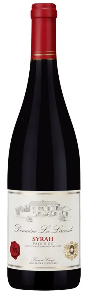 Château Prat De Cest Domaine La Lirande, Rouge, 2021, Pays d'Oc. Image de la bouteille