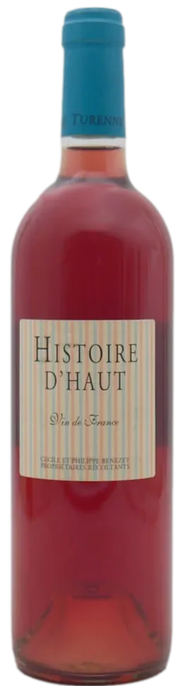 PHILIPPE BENEZET Histoire d’Haut, Rosé, 2021. Bottle image