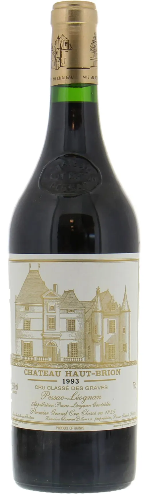CHATEAU HAUT-BRION (PESSAC) Château Haut-Brion, Premier Grand Cru Classé, Tinto, 1993, Pessac-Léognan. Imagen de botella