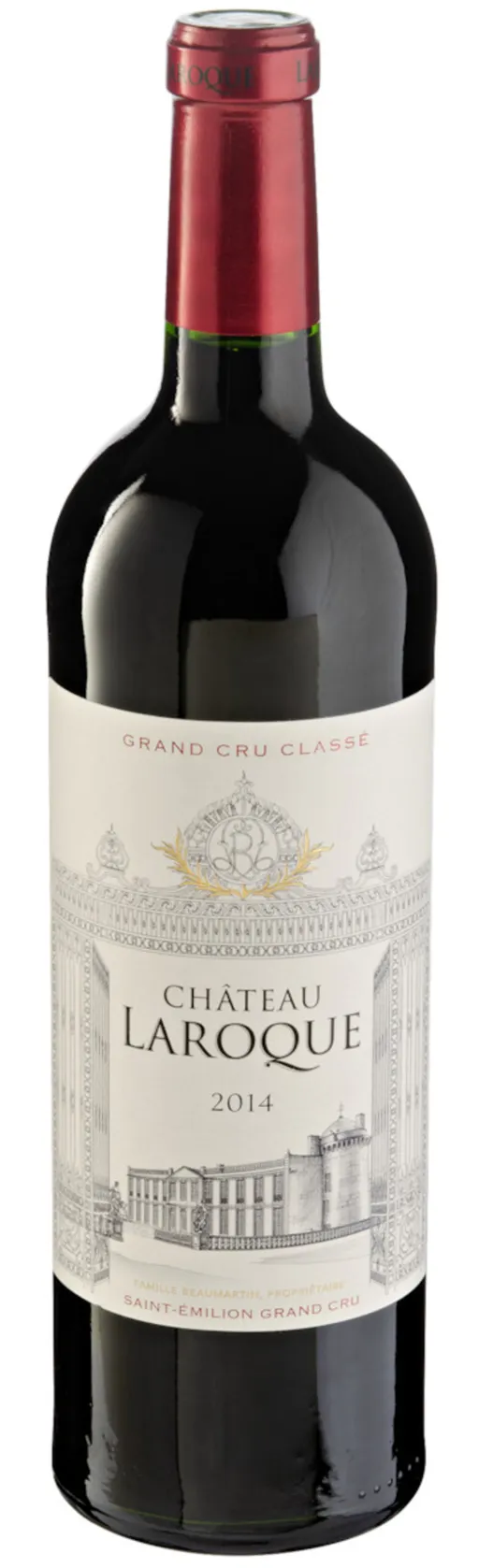 SCA FAMILLE BEAUMARTIN Château Laroque, Tinto, 2014, Saint-Emilion grand cru. Imagen de botella