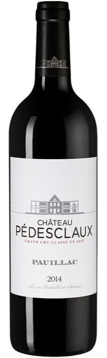 SCEA DU CHATEAU PEDESCLAUX (PAUILLAC) Château Pédesclaux, Cinquième Cru Classé, Rouge, 2014, Pauillac. Image de la bouteille