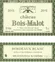 MEYNARD (SAINT-LOUBES) CHATEAU BOIS MALOT, Weiß, 2021, Bordeaux. Das vordere Etikett