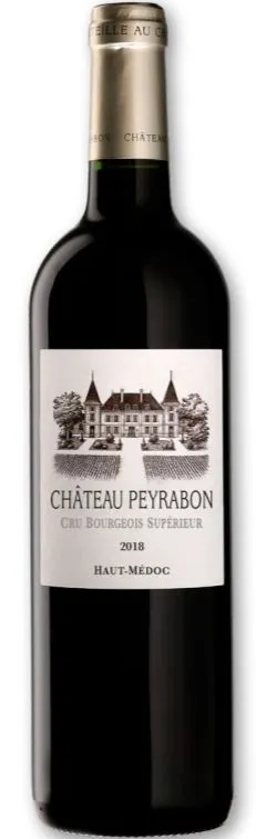 Château Peyrabon, Rosso, 2018, Haut-Médoc. Immagine della bottiglia