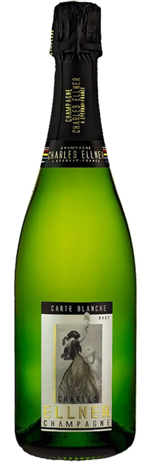 Champagne Charles Ellner CARTE BLANCHE, Blanc, NV, Champagne. Image de la bouteille