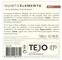 Quinta do Arrobe Quinto Elemento, Reserve Cabernet Sauvignon, Tinto, 2017, Tejo. Contraetiqueta