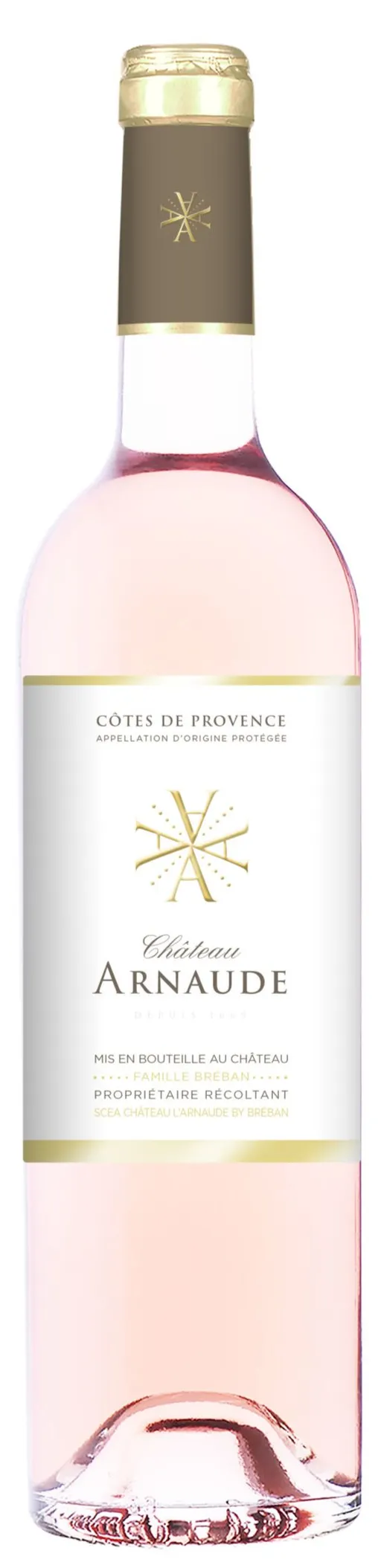 CHATEAU L'ARNAUDE BY BREBAN Château Arnaude, Rosado, 2022, Côtes de Provence. Imagen de botella