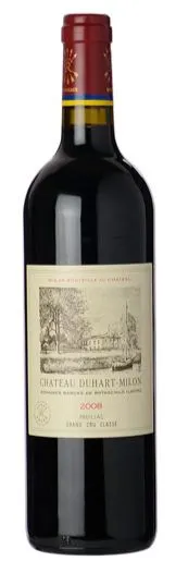 Château Duhart-Milon, Quatrième Cru Classé, Rosso, 2008, Pauillac. Immagine della bottiglia