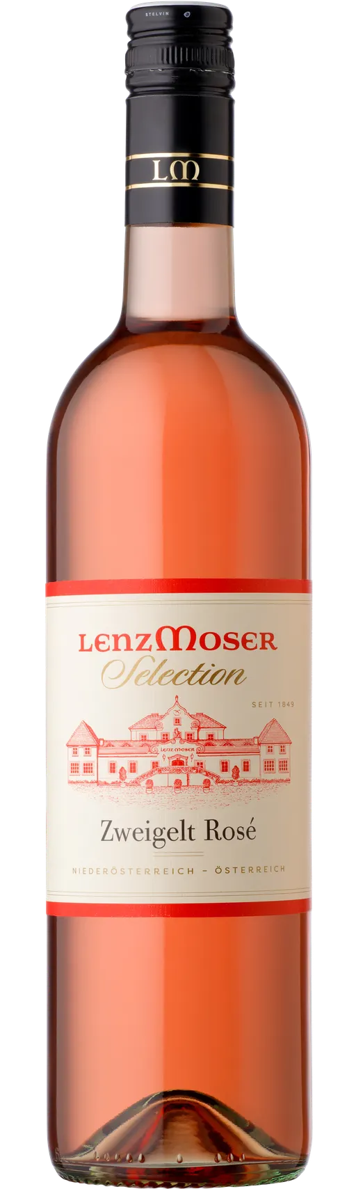 Weinkellerei Lenz Moser Lenz Moser Selection, Zweigelt Rosé, Rosé, 2022, Niederösterreich. Flaschenabbildung