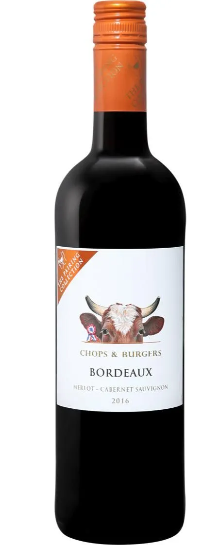 BARTON & GUESTIER THE PAIRING COLLECTION, Chops & Burgers, Red, 2016, Bordeaux. Bottle image
