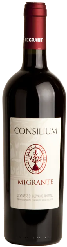 Azienda Agricola Migrante Consilium, Red, NV, Cesanese di Olevano Romano / Olevano Romano. Bottle image