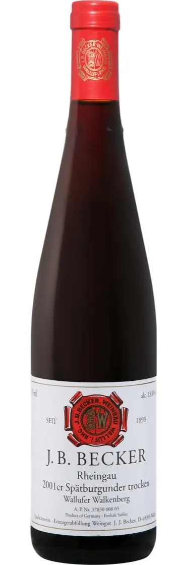 J. B. Becker, Weinbau – Weinhandel OHG J. B. Becker, Red, 2017, Rheingau. Bottle image
