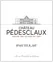 SCEA DU CHATEAU PEDESCLAUX (PAUILLAC) Château Pédesclaux, Cinquième Cru Classé, Rouge, 2021, Pauillac. Étiquette