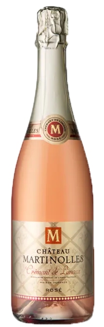 Château Martinolles, Rosato, NV, Crémant de Limoux. Immagine della bottiglia