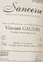 SCEV GAUDRY VINCENT Le Tournebride, Bianco, 2019, Sancerre. Etichetta sul retro                                                                    