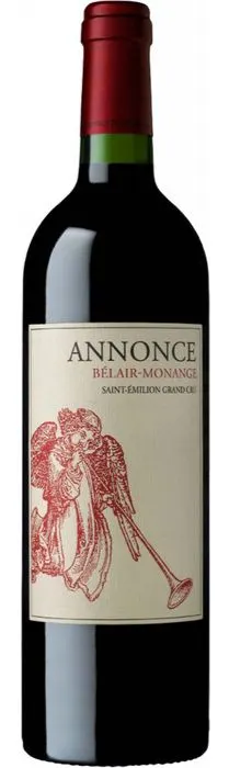 S.C. CHATEAU BELAIR-MONANGE ANNONCE, Red, 2016, Saint-Emilion grand cru. Bottle image