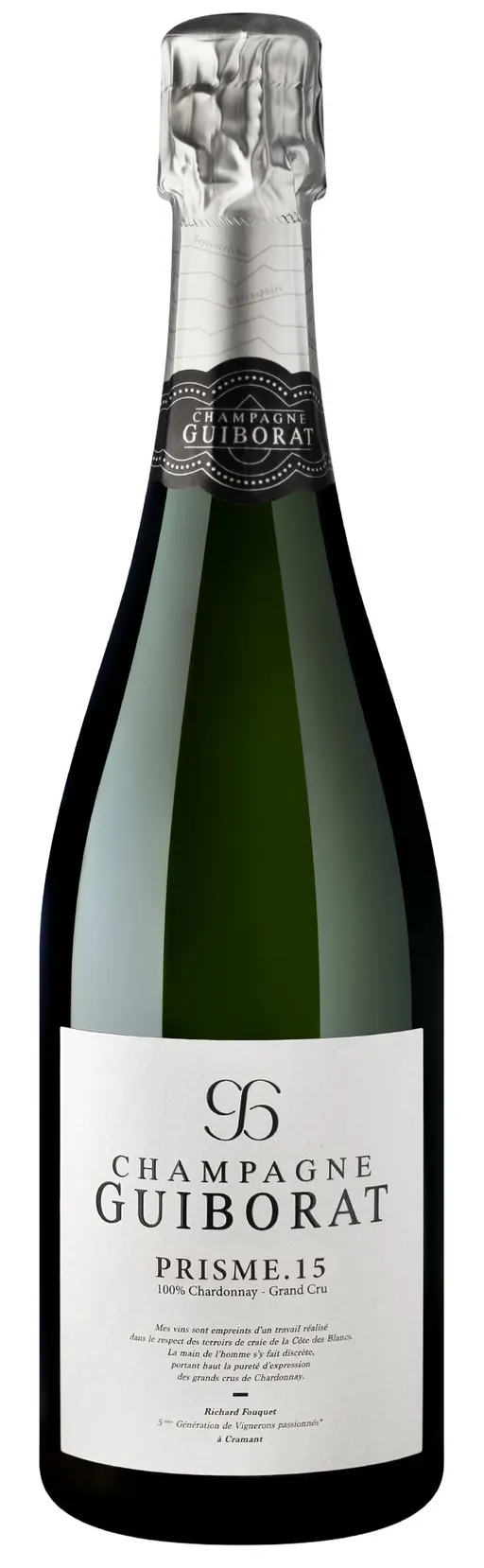 GUIBORAT FILS (CRAMANT) Prisme. 15, White, NV, Champagne grand cru. Bottle image