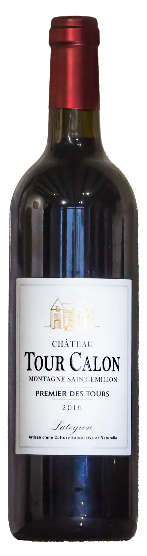 SCEA PAUL ET CLAUDE LATEYRON Château Tour Calon Premier des Tours, Red, 2016, Montagne-Saint-Emilion. Bottle image