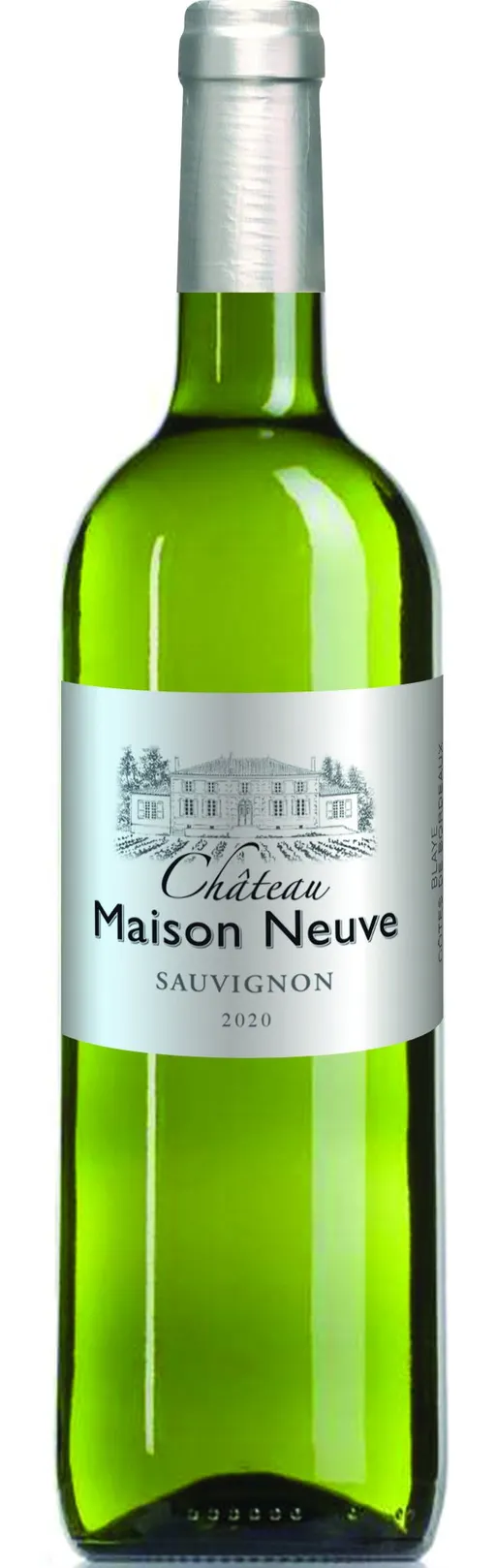CHATEAU MAISON NEUVE, Sauvignon, White, 2022, Côtes de Bordeaux Blaye. Bottle image