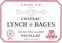 CHATEAU LYNCH BAGES Château Lynch-Bages, Cinquième Cru Classé, Red, 2019, Pauillac. Front label