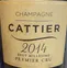 VIGNOBLES CATTIER Cattier, Blanc, 2014, Champagne premier cru. Étiquette