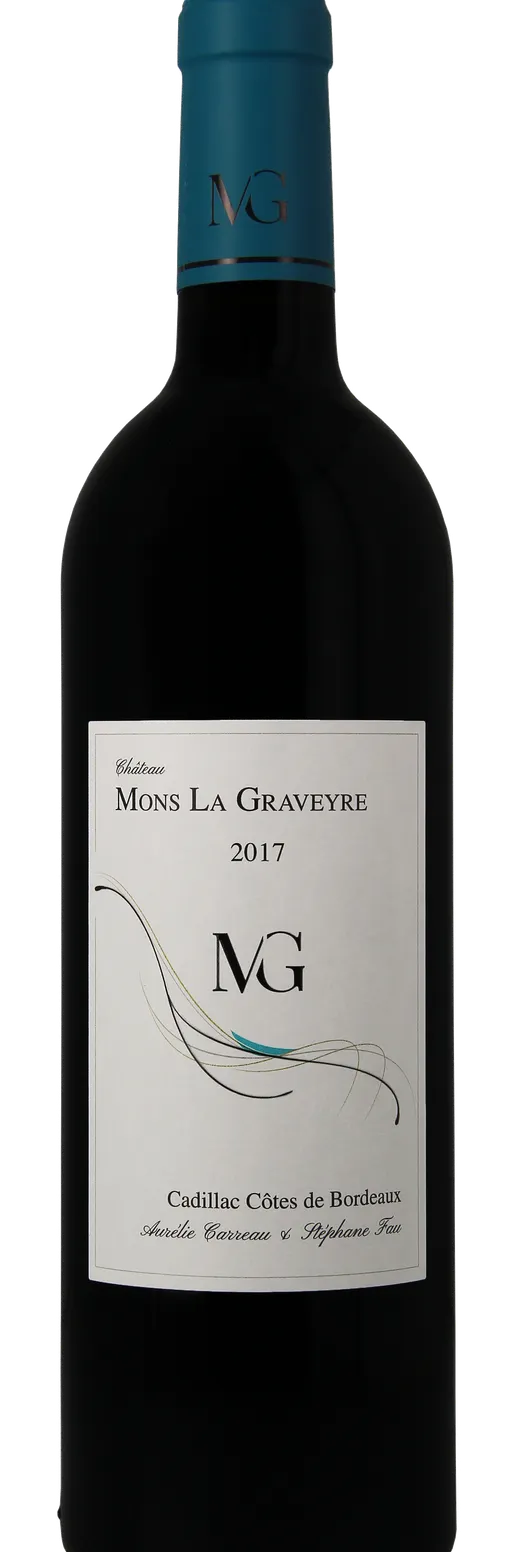 AURELIE CARREAU CHÂTEAU MONS LA GRAVEYRE, Red, 2017, Côtes de Bordeaux Cadillac. Bottle image