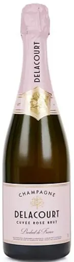 COOPERATIVE REGIONALE DES VINS DE CHAMPAGNE CRVC - COOPERATIVE AGRICOLE SOCIETE VINICOLE CHAMPAGNE & TERROIRS - SOCIETE DELACOURT, Cuvée Rosé, Rosé, NV, Champagne. Bottle image