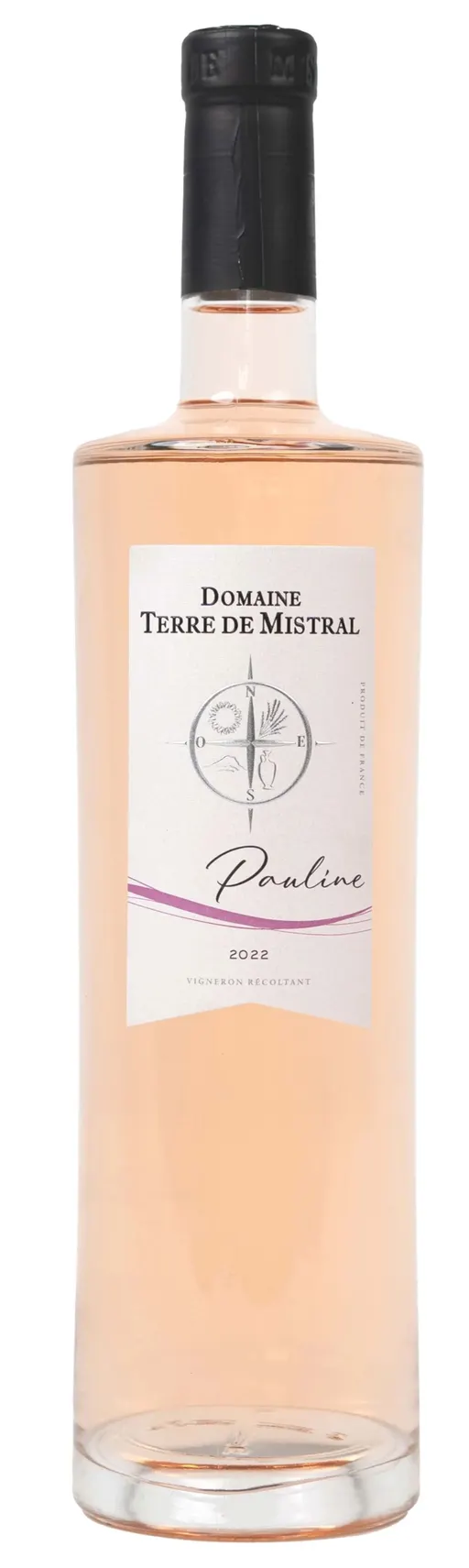 DOMAINE TERRE DE MISTRAL ET FAISANDERIE DU PLAN Pauline, Rosato, 2022, Méditerranée. Immagine della bottiglia