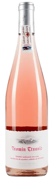 Txomin Etxaniz Winery Txakoli, Rosé, 2017, Getariako Txakolina / Chacolí de Getaria / Txakolí de Getaria. Image de la bouteille