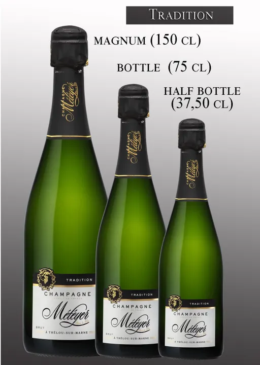 Champagne Météyer Père & Fils, TRADITION, Blanc, NV, Champagne. Image de la bouteille
