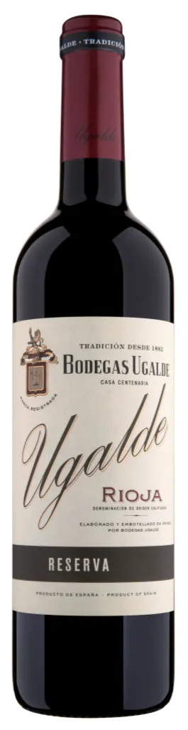 RIOJA VEGA SA BODEGAS UGALDE, Reserva, Rouge, 2016, Rioja. Image de la bouteille