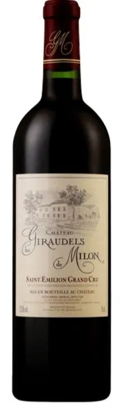 SCEA MILON LES GIRAUDELS (SAINT-CHRISTOPHE-DES-BARDES) Chateau les Giraudels de Milon, Rosso, 2011, Saint-Emilion grand cru. Immagine della bottiglia