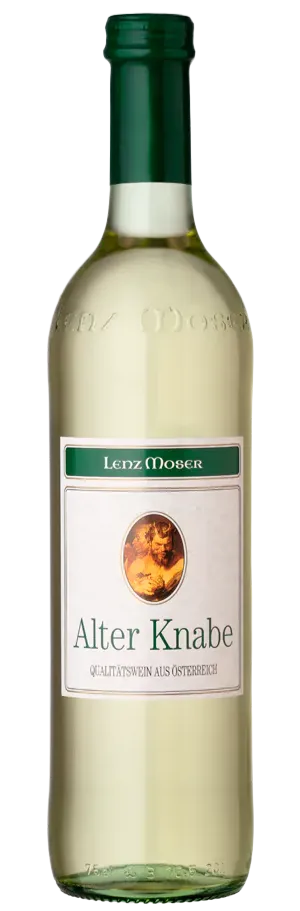 Weinkellerei Lenz Moser Alter Knabe, Weiß, 2020, Niederösterreich. Flaschenabbildung