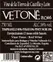BODEGAS VETONÉ VETONÉ, 12 meses de crianza en barrica de roble francés, Rosso, 2016, Castilla y León. Etichetta sul retro                                                                    