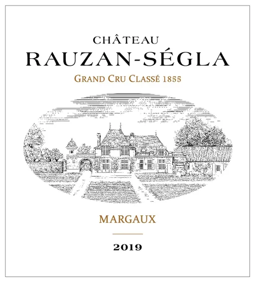 Château Rauzan-Ségla, Deuxième Cru Classé, Red, 2019, Margaux. Front label