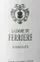 Château Ferrière LA DAME DE FERRIERE, Red, 2014, Margaux. Front label