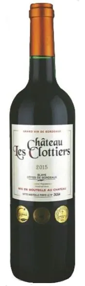 Vignobles Luc Schweitzer Chateau Les Clottiers, Red, 2015, Côtes de Bordeaux Blaye. Bottle image