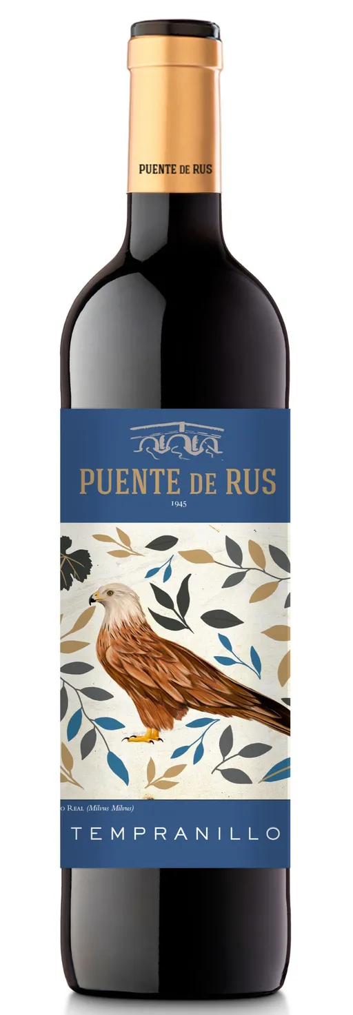 NTRA SRA DE RUS S.C. DE C-LM Puente de Rus Tempranillo, Rosso, 2022, La Mancha. Immagine della bottiglia