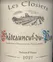 CLOS DE L'ORATOIRE DES PAPES (CHATEAUNEUF-DU-PAPE) Les Closiers, Red, 2021, Châteauneuf-du-Pape. Front label