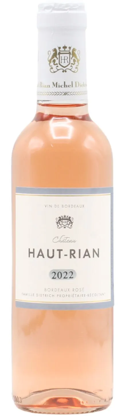 MICHEL DIETRICH EARL (RIONS) Chateau Haut Rian, Rosé, 2022, Bordeaux. Image de la bouteille