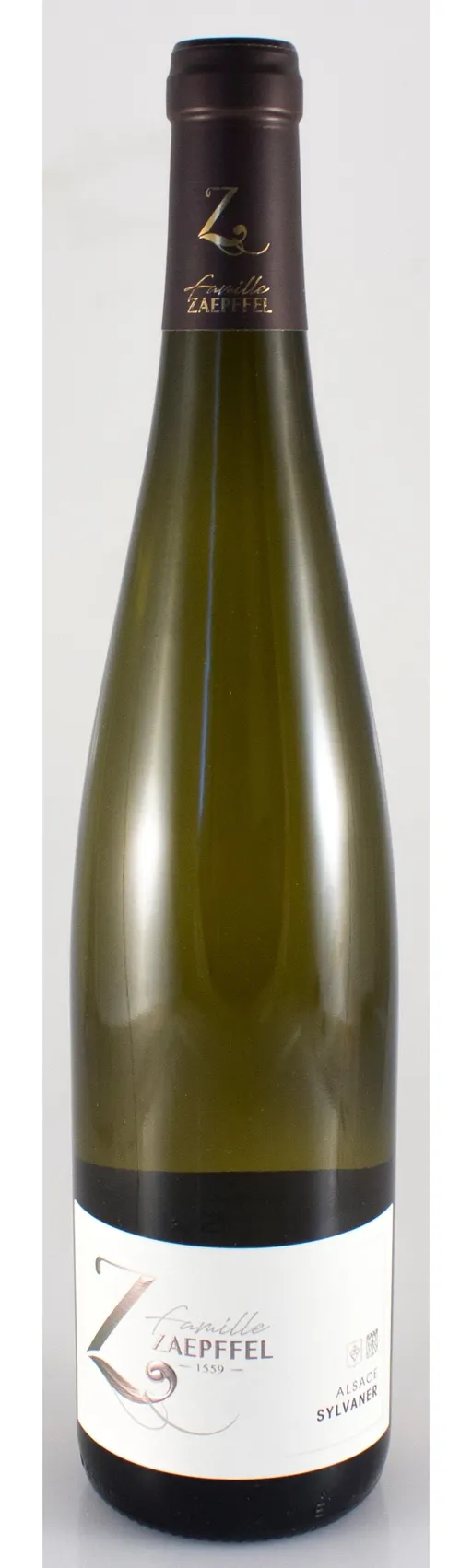 FAMILLE ZAEPFFEL, sylvaner, White, 2021, Alsace ou Vin d'Alsace. Bottle image