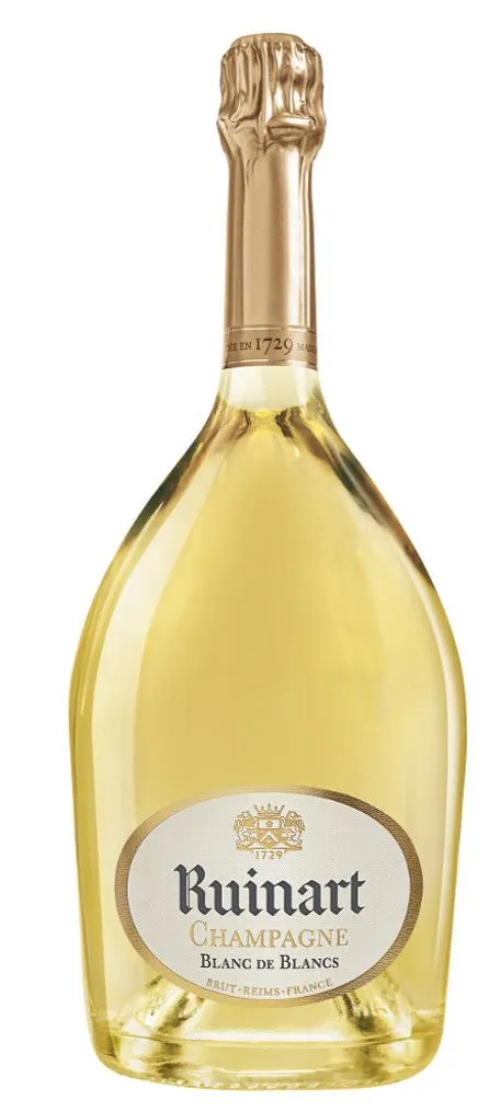 Champagne Ruinart, Blanc de Blancs, Blanc, NV, Champagne. Image de la bouteille