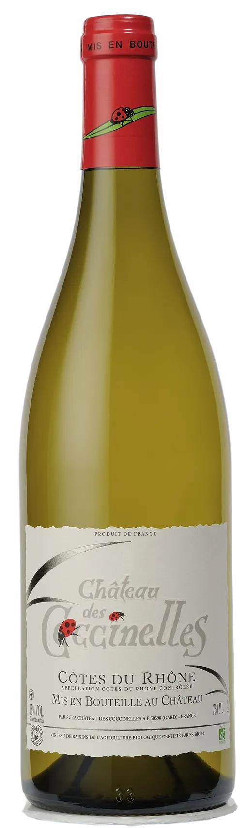 CHATEAU DES COCCINELLES (DOMAZAN) Château des Coccinelles, White, 2022, Côtes du Rhône. Bottle image