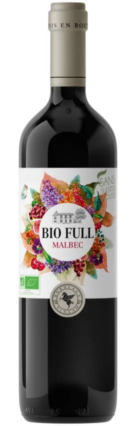 BORDEAUX VINEAM VIGNOBLES (SAINT-MAGNE-DE-CASTILLON) Bio Full, MALBEC, Rot, 2020, Bordeaux supérieur. Flaschenabbildung