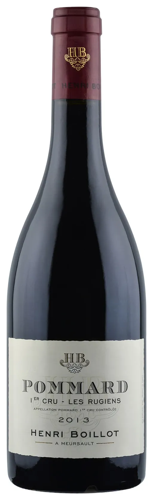 Clos Richemont Henri Boillot, Les Rugiens, Rot, 2013, Pommard premier cru. Flaschenabbildung